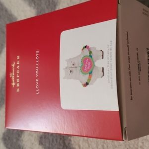 Llama Christmas ornament